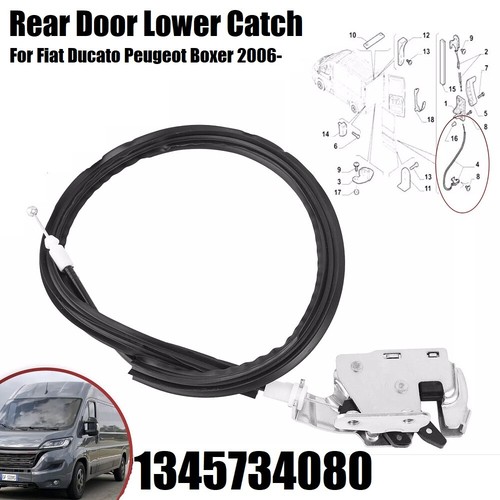 Rear door lower latch lock - lower,