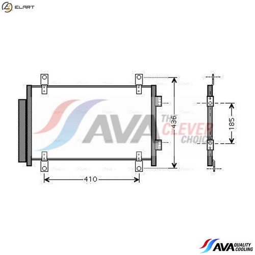 Condenser air conditioning - condenser,