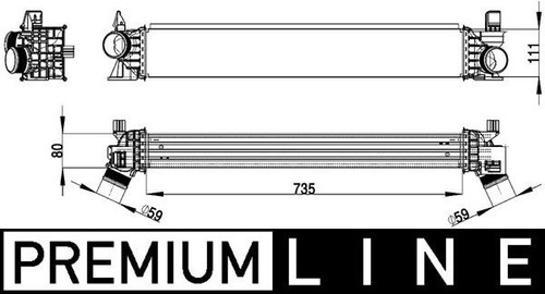 New mahle behr intercooler - new,