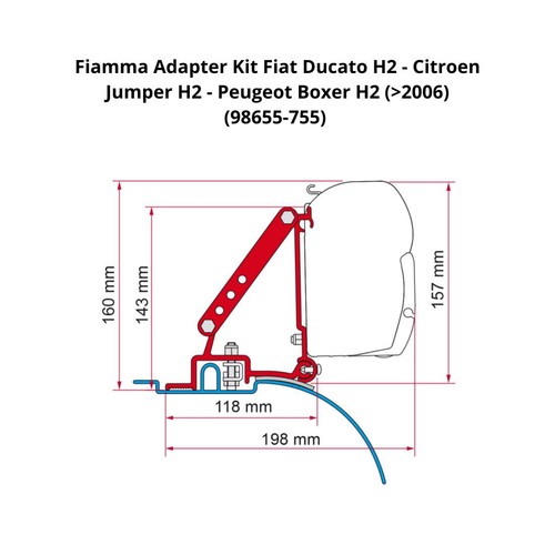 Fiamma awning adapter brackets - fiamma,