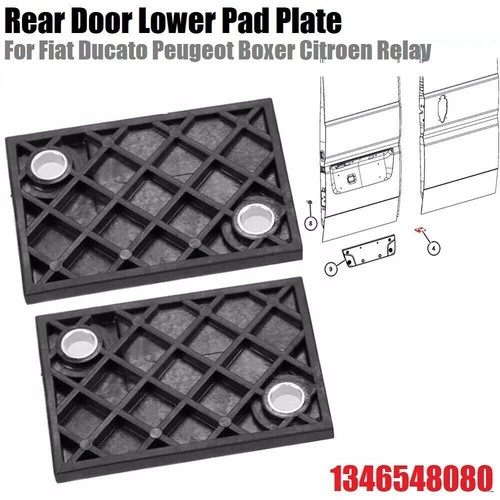 2pcs rear door - door, pad