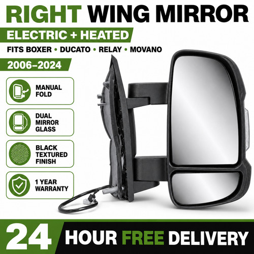 New right side wing mirror - mirror, o/s
