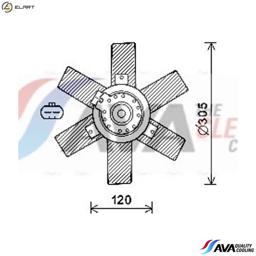 Fan engine cooling cn7553 for - cooling,